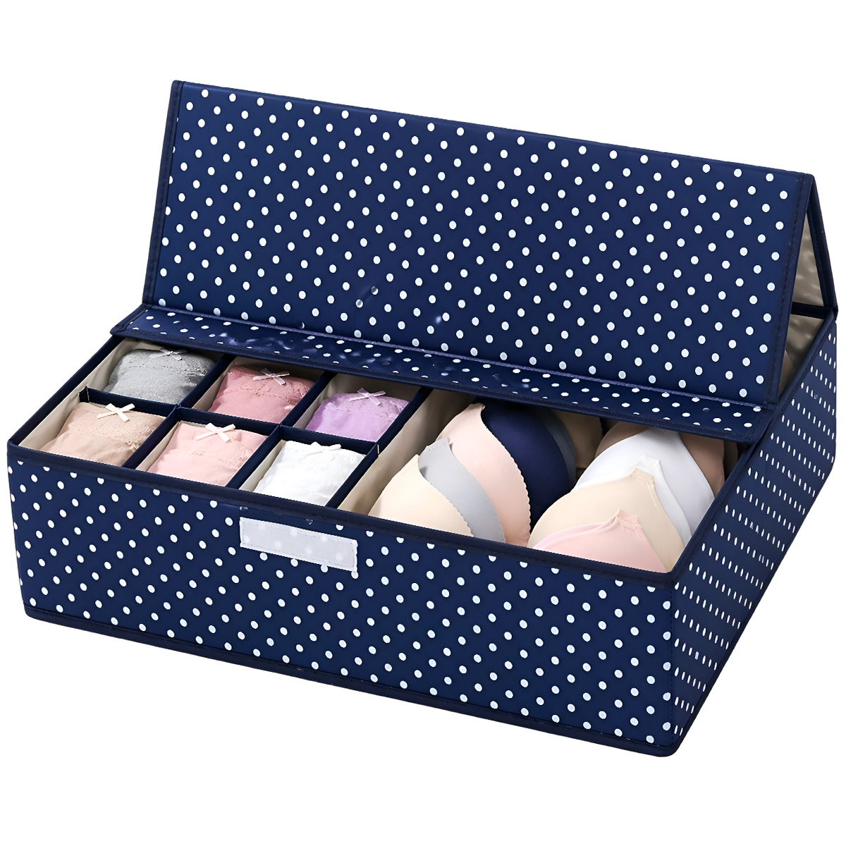 Matra Foldable Storage Box Drawer Organizer for Closet Undergarments Bras Panty Socks Ties Lingerie