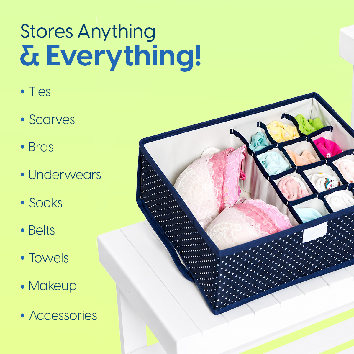 Matra Foldable Storage Box Drawer Organizer for Closet Undergarments Bras Panty Socks Ties Lingerie - Image 5