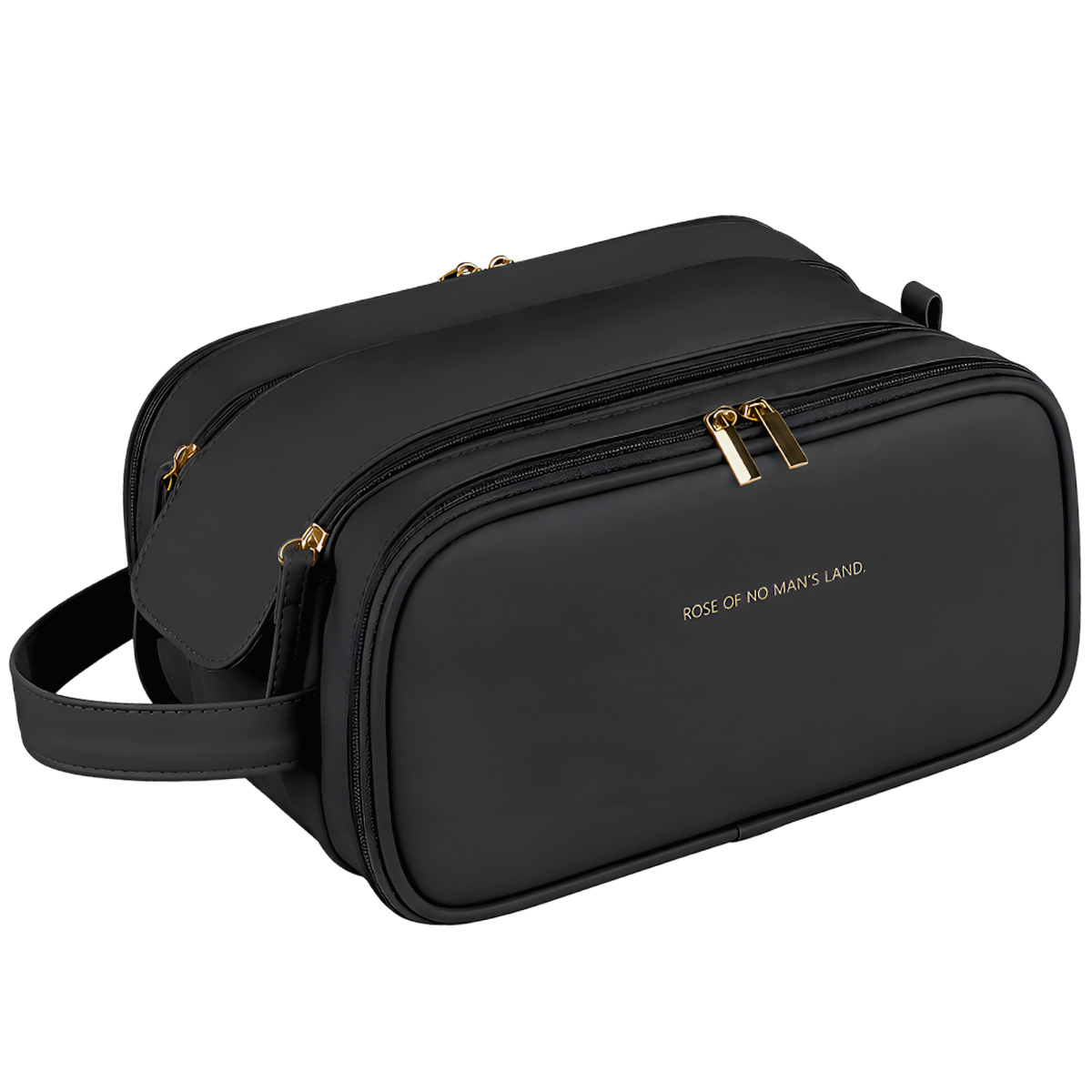 Matra Makeup Bag Pouch Travel Toiletry Organizer Large Cosmetic Storage Organiser Vanity Kit (Black) - Image 6