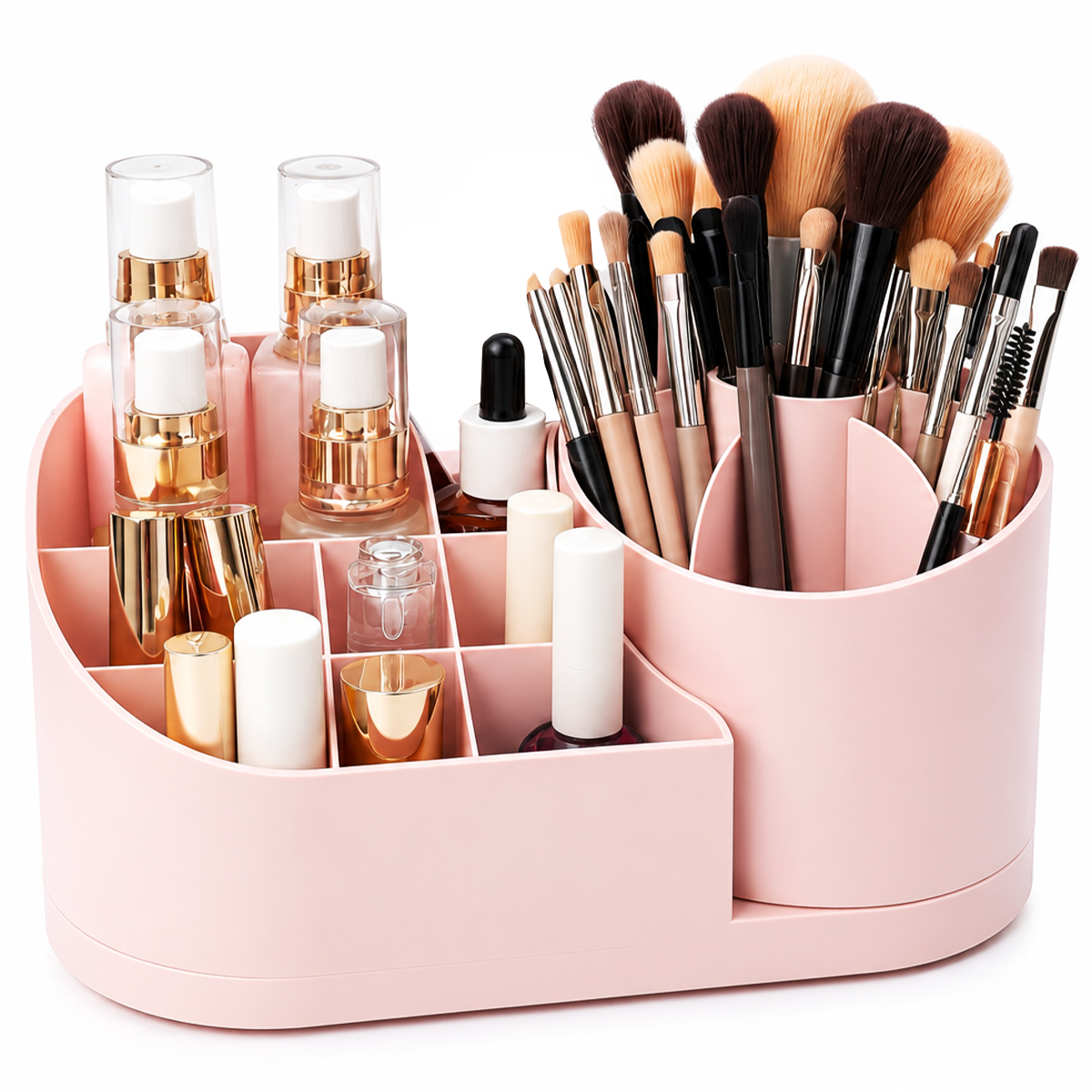 Matra Makeup Organiser Rotating Cosmetic Storage Stand Tray Lipsticks Vanity Brushes Skincare Holder