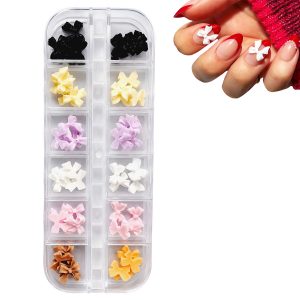 Matra Nail Art Accessories 3D Bow Charms Manicure Decoration Kit for Artificial Press Stick On Nails