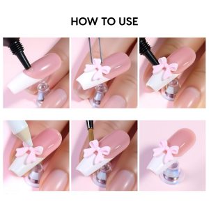 Alternative view of Matra Nail Art Accessories 3D Bow Charms Manicure Decoration Kit for Artificial Press Stick On Nails