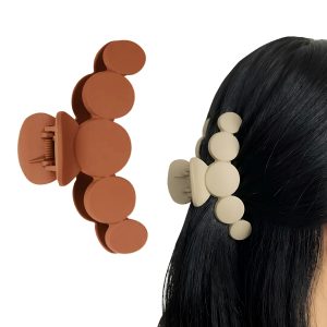 Matra Matte Claw Clip Bubble Hair Clutcher Pin Big Large Clutches for Thick, Thin Hair Random Colour (1Pc)