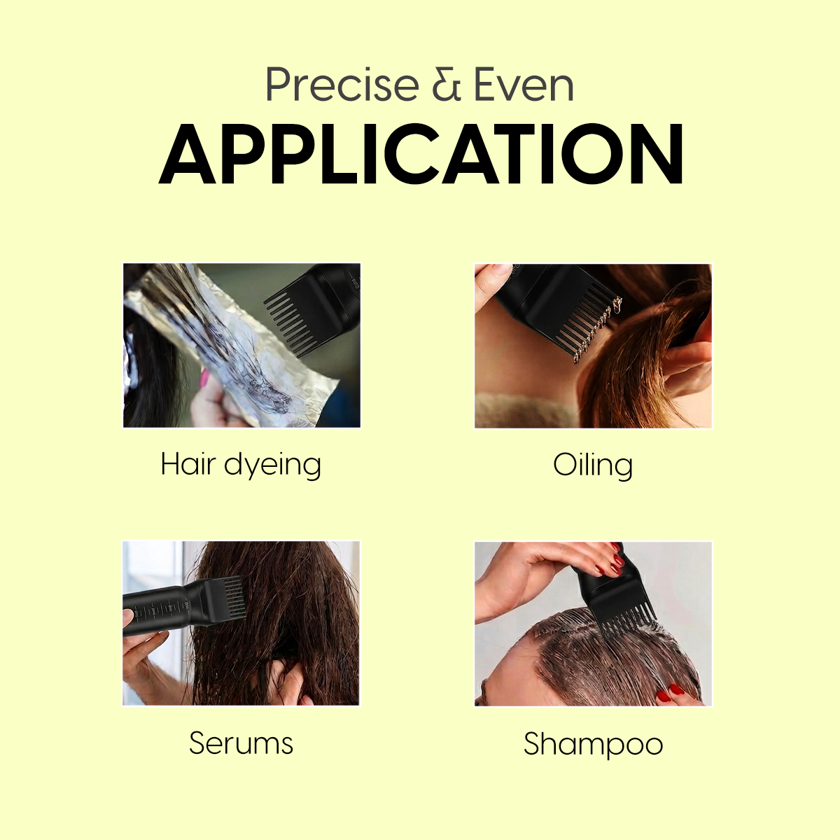 Matra Hair Oil Applicator Bottle with Comb Nozzle for Oiling, Dye Application, Scalp & Head Massage - Image 5