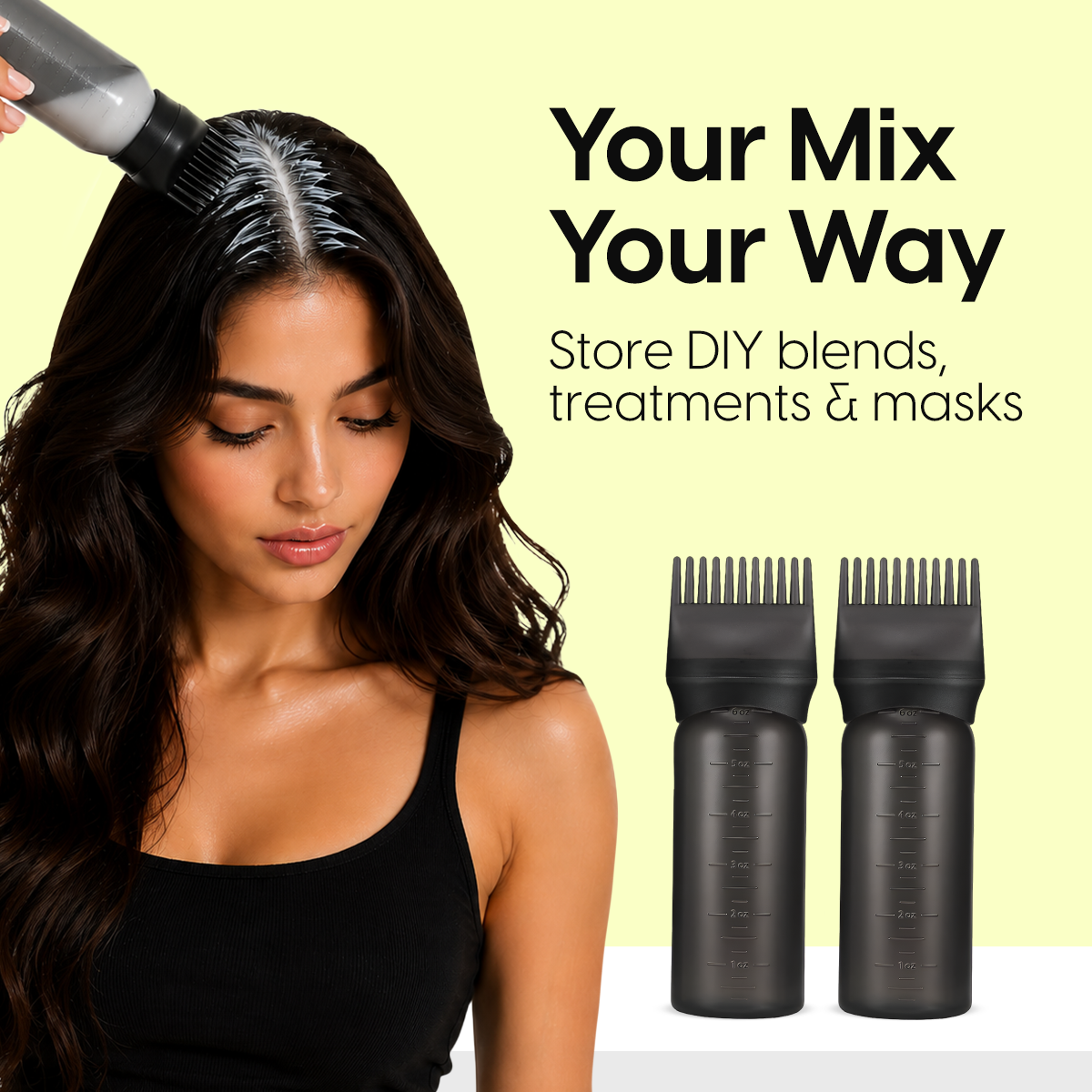 Matra Hair Oil Applicator Bottle with Comb Nozzle for Oiling, Dye Application, Scalp & Head Massage - Image 6