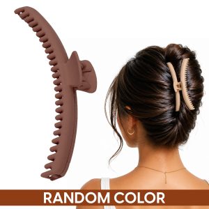 Matra Hold Everything Hair Claw Clip Clutcher Large Slim Clutches for Thick or Thin Hair (Any Color) 1 pc