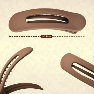 Alternative view of Matra Hair Claw Clip Clutcher Flat Duckbill Alligator Korean Barrette Large Big Clutches (Any Color)