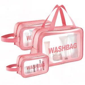 Matra Makeup Pouches Wash Bag for Travel Toiletry Vanity Cosmetic Organizers Kit Washbags Set of 3