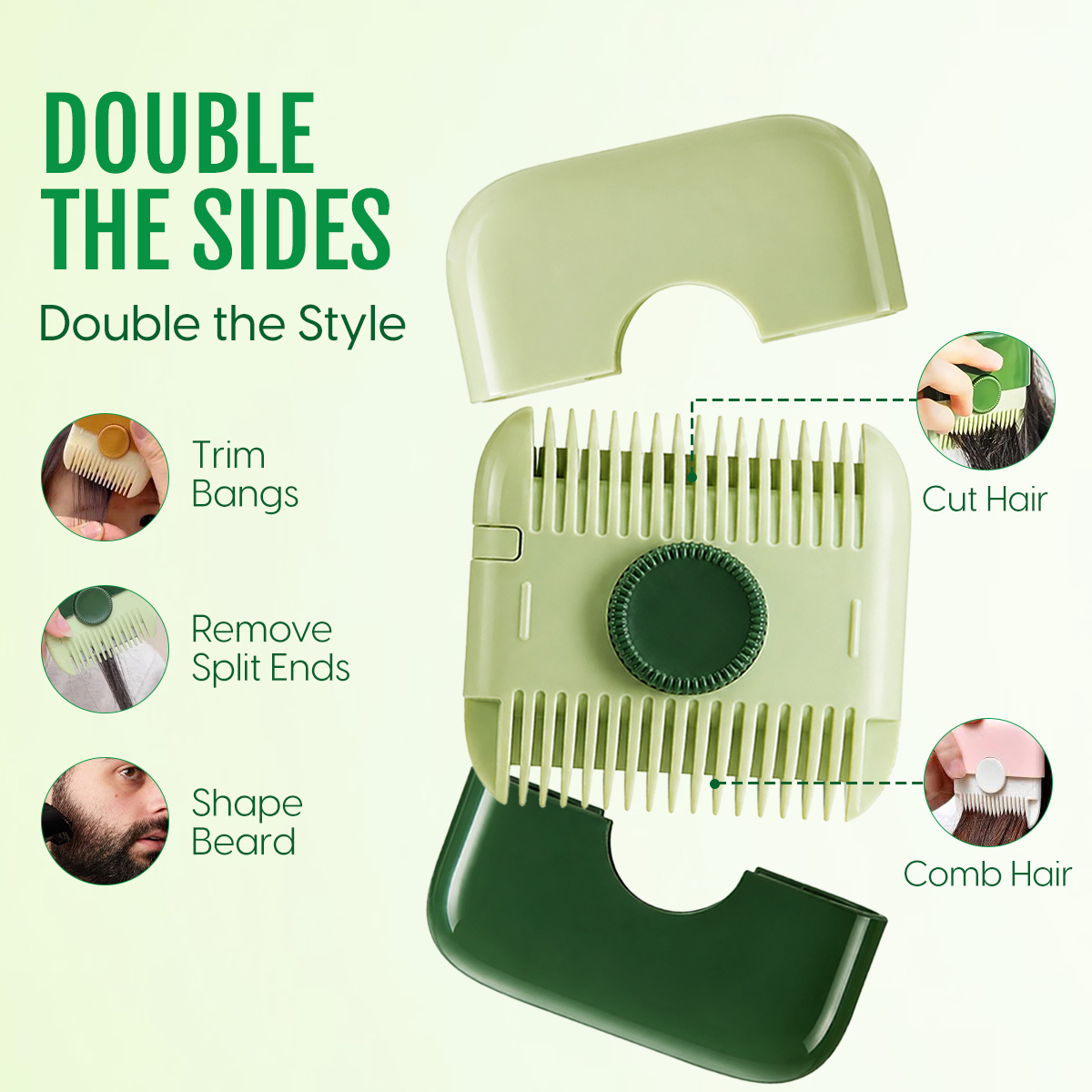 Matra Hair Comb & Razor Haircut Scissors - Image 3