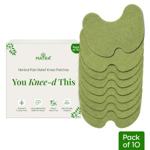 Matra Herbal Pain Relief Knee Patch Natural Patches for Inflammation Instant Comfort Sticker Pads