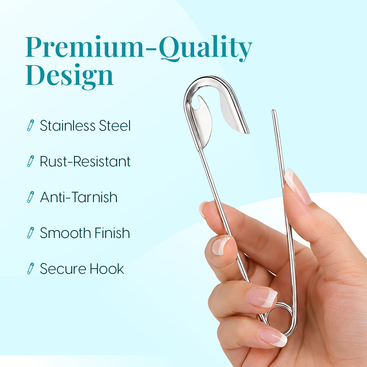 Matra Safety Pin Hair Clips Clutcher Korean Claw Clip Hair Bun Stick Juda Pin Accessories for Women - Image 3