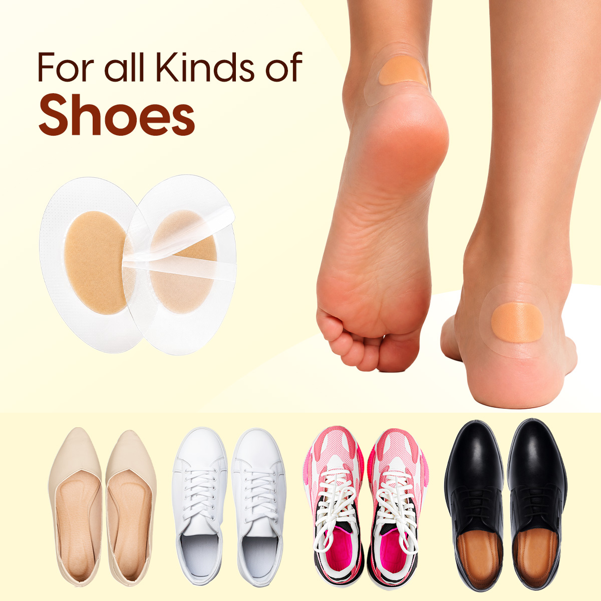 Matra Shoe Bite Pads Blister Protector Patches for Foot Heels Feet Protector Tape Bandage Stickers 10 Pcs - Image 5
