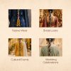 Matra Parandi Paranda for Hair Traditional Pearl Hair Braid Accessories Wedding Head Chain for Women - Image 2
