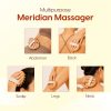 Matra Wooden Body & Scalp Massager Meridian Massage Brush Hair Comb Gua Sha for Muscle Pain Relief - Image 3