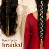 Matra Parandi Paranda for Hair Traditional Pearl Hair Braid Accessories Wedding Head Chain for Women - Image 5