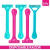 Matra Body Razor Disposable Hair Removal Shaver Twin Blade Shaving for Smooth Skin for Women (5Pcs)