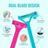Matra Body Razor Disposable Hair Removal Shaver Twin Blade Shaving for Smooth Skin for Women (5Pcs) - Image 2