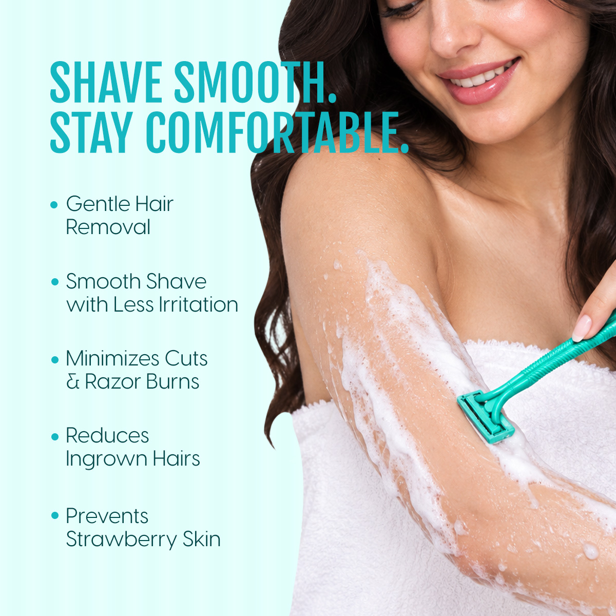 Matra Body Razor Disposable Hair Removal Shaver Twin Blade Shaving for Smooth Skin for Women (5Pcs) - Image 3