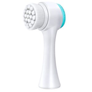 Matra Manual Facial Cleansing Brush 2-in1 Silicone Face Scrubber Pore Exfoliation Massager Tool