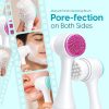 Matra Manual Facial Cleansing Brush 2-in1 Silicone Face Scrubber Pore Exfoliation Massager Tool - Image 7