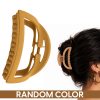 Matra Hair Claw Clips Clutchers Medium-sized D-shape Hair Pins Clutches for Women (Any Colour) 1 pc