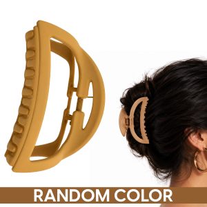 Matra Hair Claw Clips Clutchers Medium-sized D-shape Hair Pins Clutches for Women (Any Colour) 1 pc