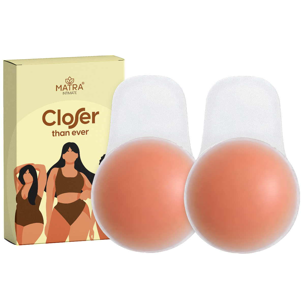 Matra Silicone Breast Lift Cups Reusable Push-Up Bra Pads Adhesive Stick-On Nipple Cover Pasties