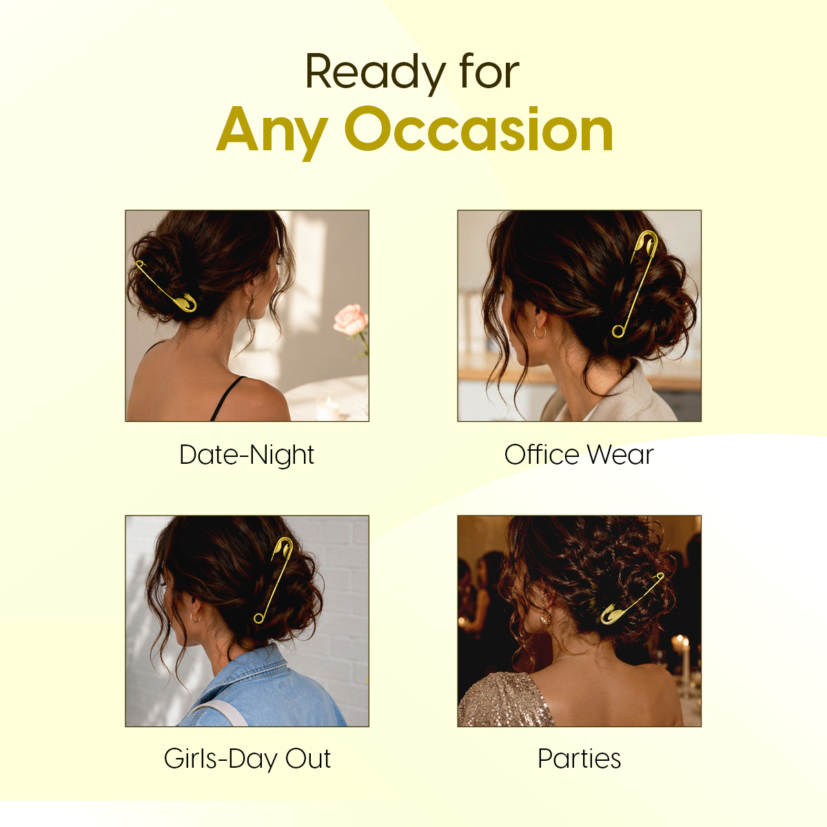 Matra Safety Pin Hair Clips Clutcher Korean Claw Clip Hair Bun Stick Juda Pin Accessories for Women - Image 6