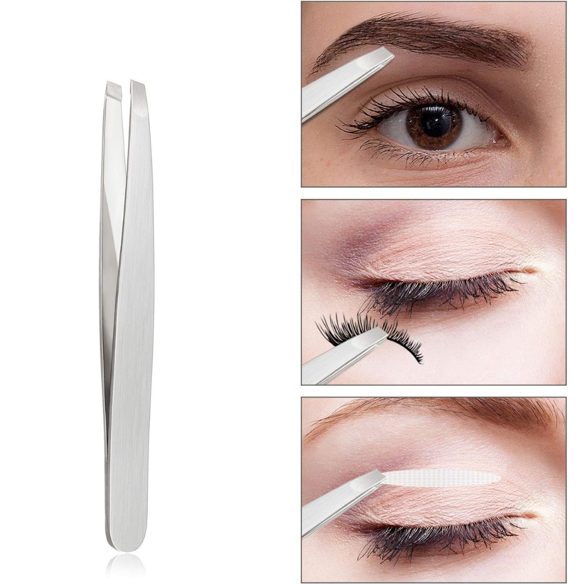 Matra Slant Tip Tweezers for Eyebrow Plucker for Facial Hair Removal Upper Lips Grooming Beauty Tool - Image 3