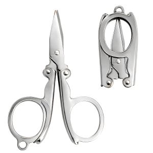Matra Foldable Scissors for Haircut Eyebrow Nasal Stainless Steel Shears for Nail & Beard Grooming