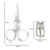 Matra Foldable Scissors for Haircut Eyebrow Nasal Stainless Steel Shears for Nail & Beard Grooming - Image 2