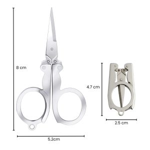 Alternative view of Matra Foldable Scissors for Haircut Eyebrow Nasal Stainless Steel Shears for Nail & Beard Grooming