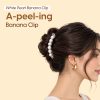 Matra Banana Hair Clips Pearl Hair Accessories Stylish Claw Clips Fancy Ponytail Holder Clutcher 2Pc - Image 7