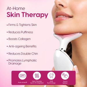 Alternative view of Matra Skin Lifting Device Face & Neck Massager Facial Tightening Lift LED Tool for Red Light Therapy
