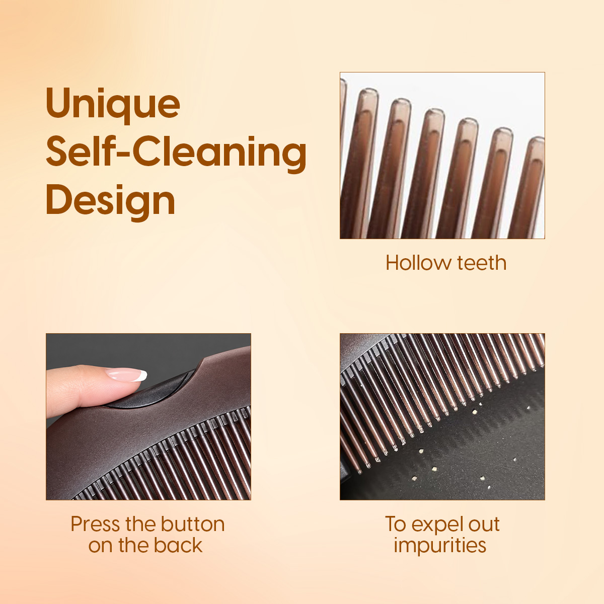Matra Dandruff Removal Hair Comb Scalp Cleaning Massage Brush for Lice Anti-Dandruff Unisex Tool - Image 4