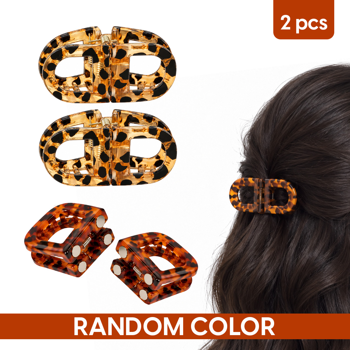 Matra Magnetic Hair Clips No Pull Claw Clips Clutcher Korean Hair Accessories for Styling (Anycolor) 2 pcs