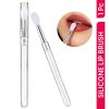 Matra Lip Applicator Silicone Lipstick Brush for Makeup Reusable With Protective Cover for Balm&Blush
