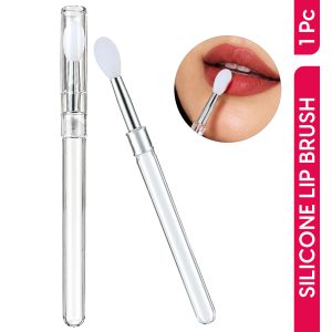 Matra Lip Applicator Silicone Lipstick Brush for Makeup Reusable With Protective Cover for Balm&Blush