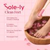 Matra Toe Cleaning Brush Foot Scrubber Long Handle Silicone Feet Nail Cleaner Pedicure & Shower Tool - Image 3