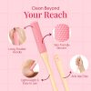Matra Toe Cleaning Brush Foot Scrubber Long Handle Silicone Feet Nail Cleaner Pedicure & Shower Tool - Image 4